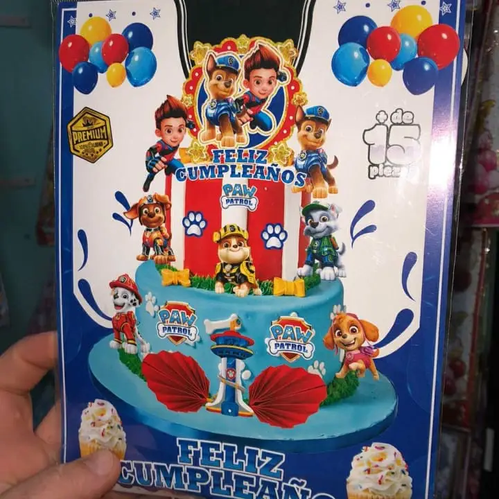 Topper Temático  Paw Patrol 15 piezas's photo #1