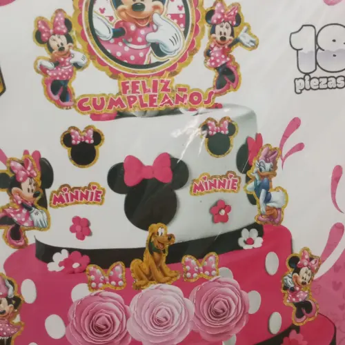 Topper Temático Minnie Rosa 18 piezas — imagen 1