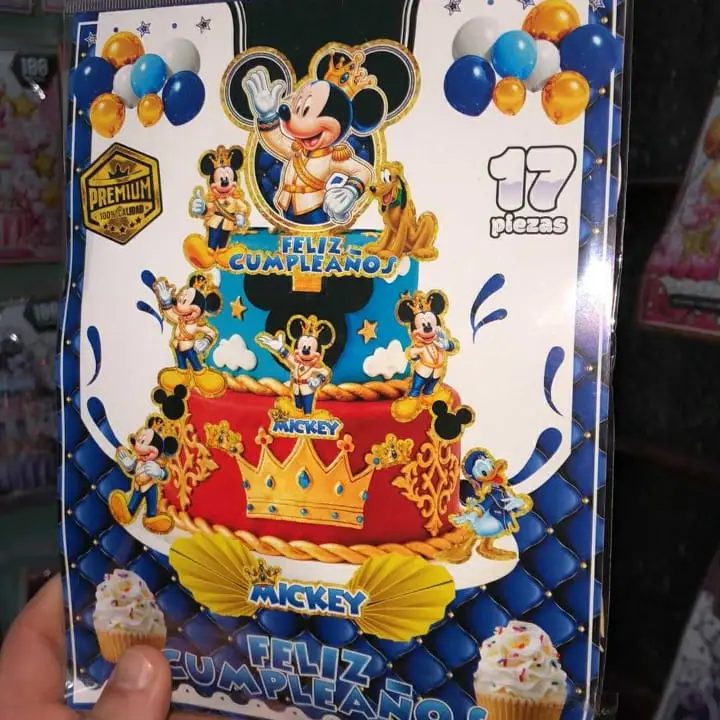 Topper Temático Mickey Mouse azul 17 piezas's photo #1