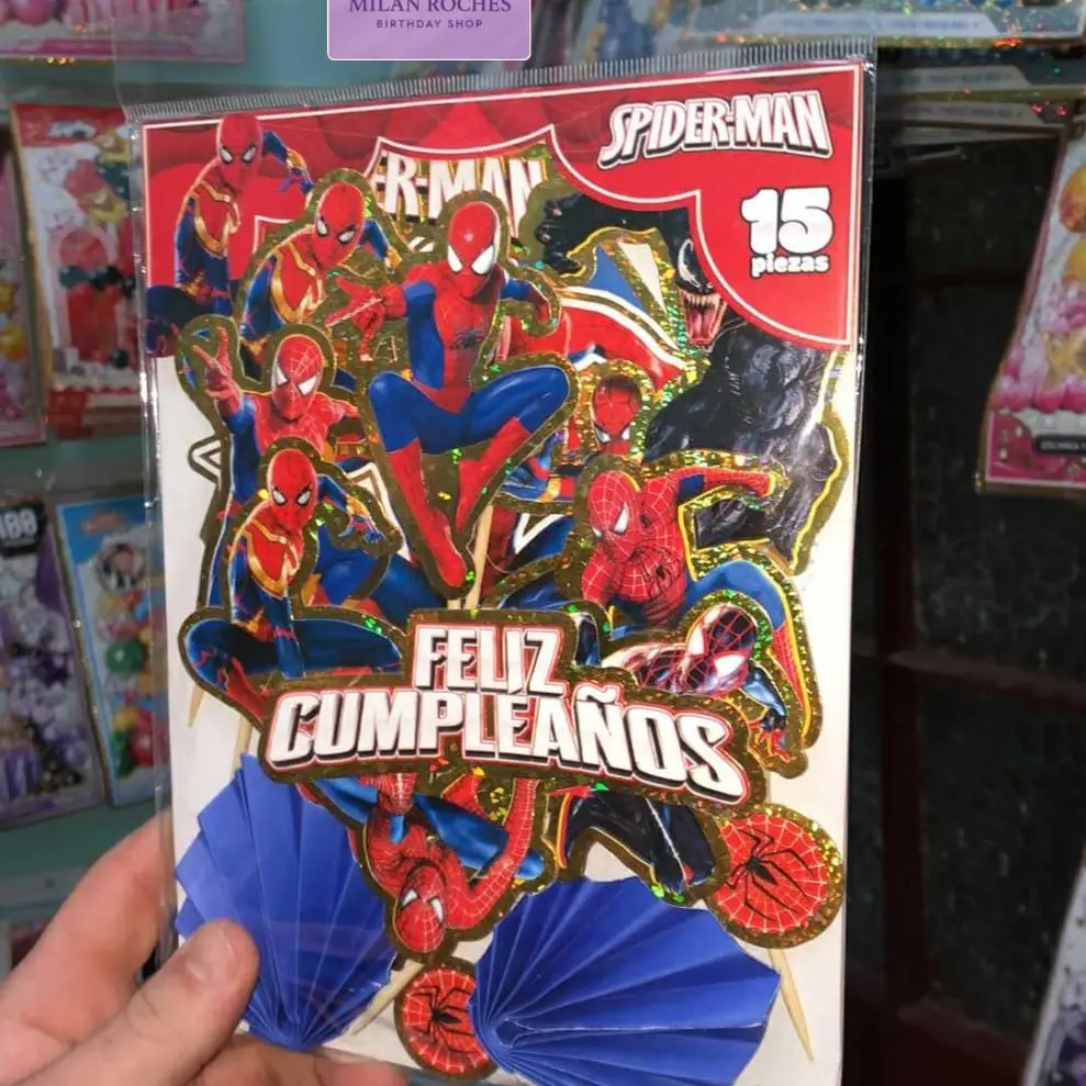 Topper Temático Spiderman 15 piezas — imagen 2