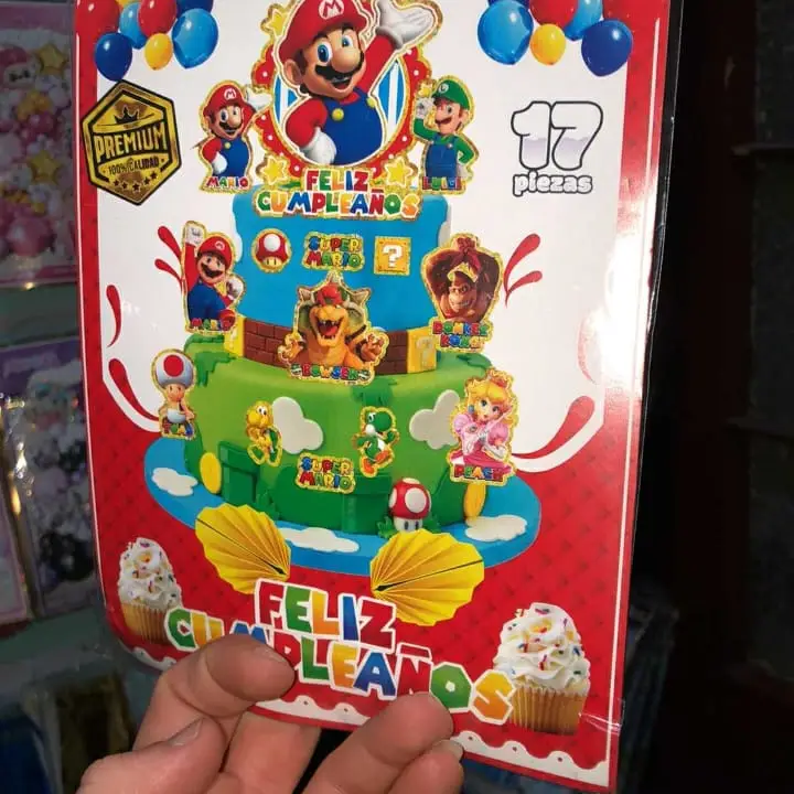 Topper Temático Mario Bros17 piezas — imagen 1