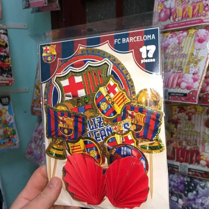 Topper Temático Barcelona 17 piezas — imagen 2