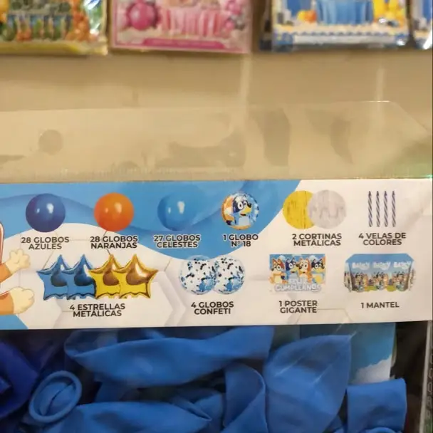 Set decorativo Bluey azul — imagen 2