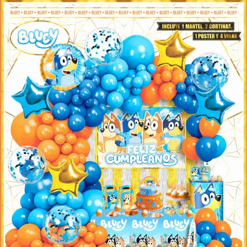 Set decorativo Bluey azul — imagen 1