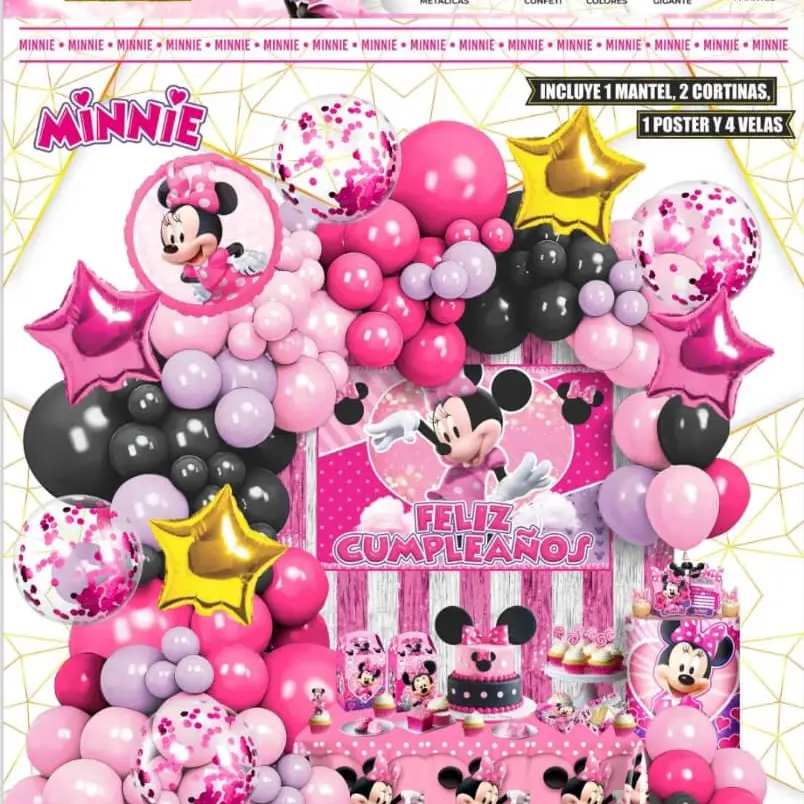 Set decorativos Minnie rosa — imagen 1