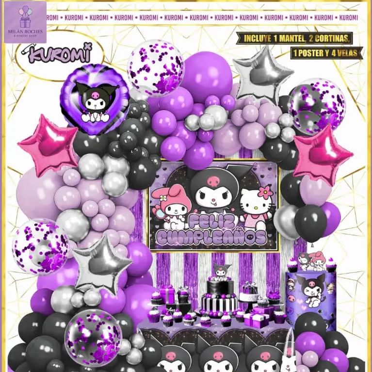 Set decorativo Kuromi — imagen 1