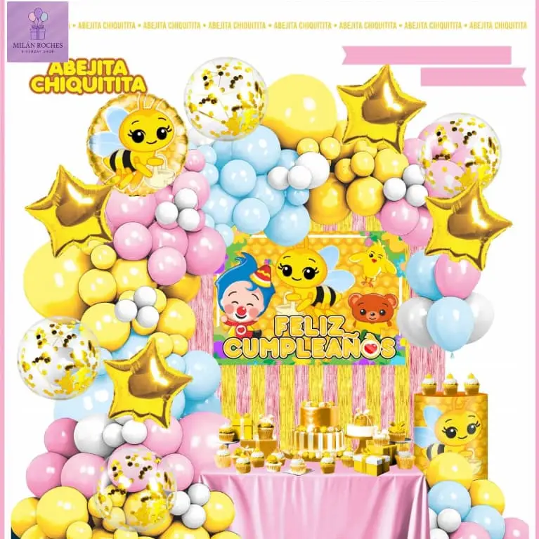Set decorativo Abejita amarilla — imagen 1