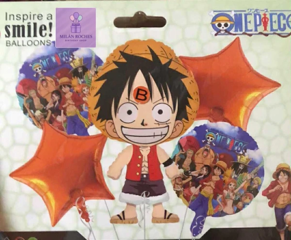 Set de 5 globos Luffy's foto | Milán Roches |  BizneCubano