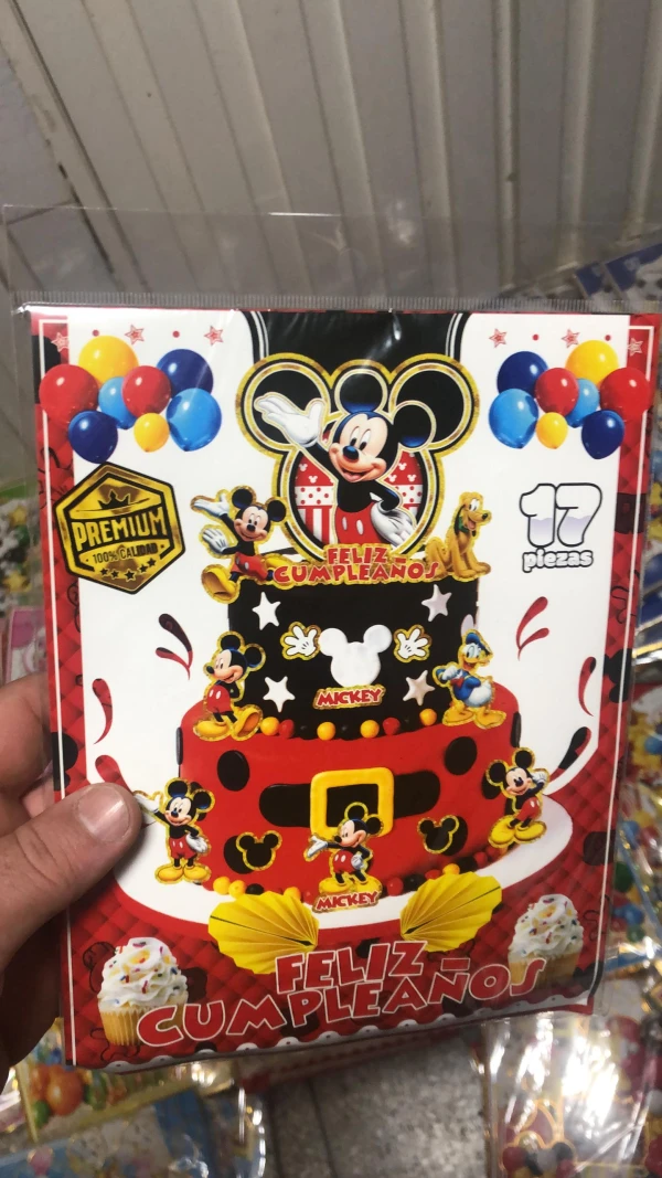 Topper Temático Mickey Mouse Rojo's foto | Milán Roches |  BizneCubano