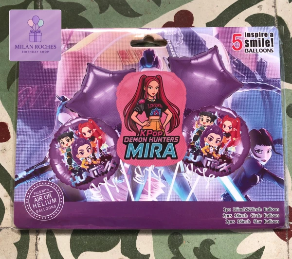 Set de 5 globos kpop Mira M-2's foto | Milán Roches |  BizneCubano