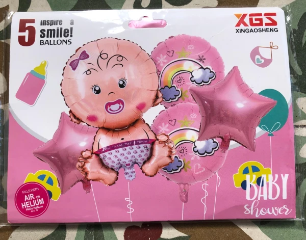 Set de 5 globos Bebé niña's foto | Milán Roches |  BizneCubano