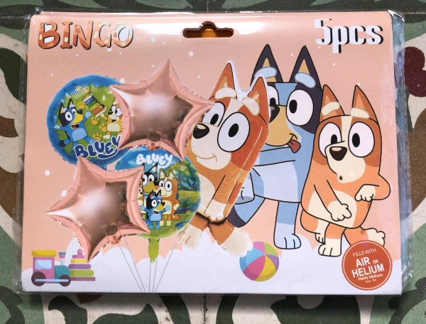 Set de 5 globos Bingo's foto | Milán Roches |  BizneCubano