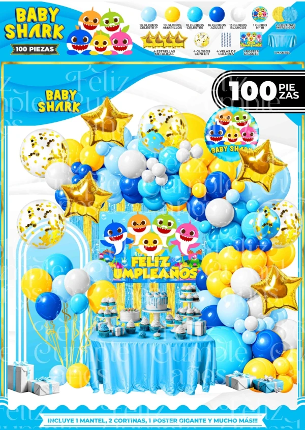 Set decorativo Baby shark's foto | Milán Roches |  BizneCubano