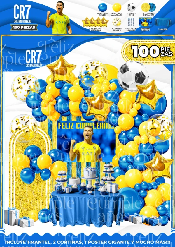 Set decorativo Cristianó CR7 Amarillo's foto | Milán Roches |  BizneCubano