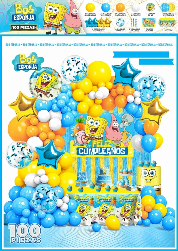 Set decorativo Bob esponja's foto | Milán Roches |  BizneCubano