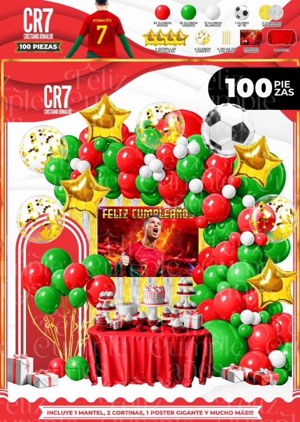 Set decorativo Cristiano Ronaldo Rojo's foto | Milán Roches |  BizneCubano