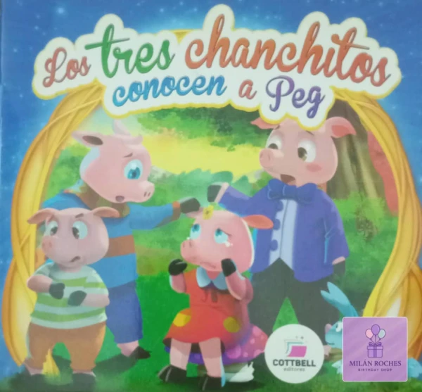 Librito de cuento Los 3 chanchitos conocen a Peg's foto | Milán Roches |  BizneCubano