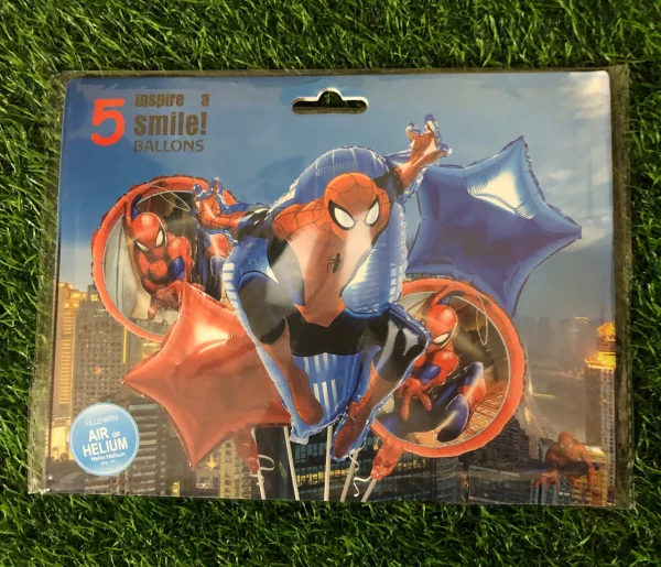 Set de 5 globos spiderman M-1's foto | Milán Roches |  BizneCubano
