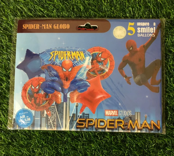 Set de 5 globos spiderman M-2's foto | Milán Roches |  BizneCubano