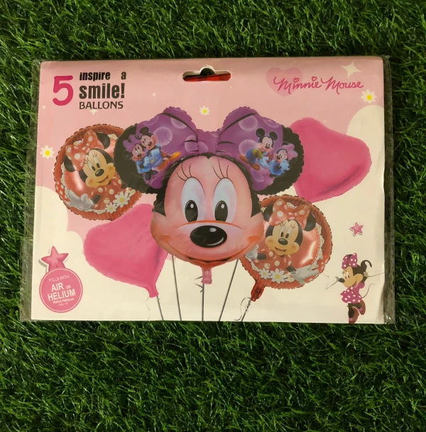 Set de 5 globos minnie M-1's foto | Milán Roches |  BizneCubano