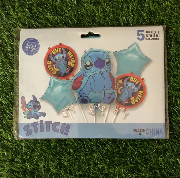 Set de 5 globos stich M-1's foto | Milán Roches |  BizneCubano