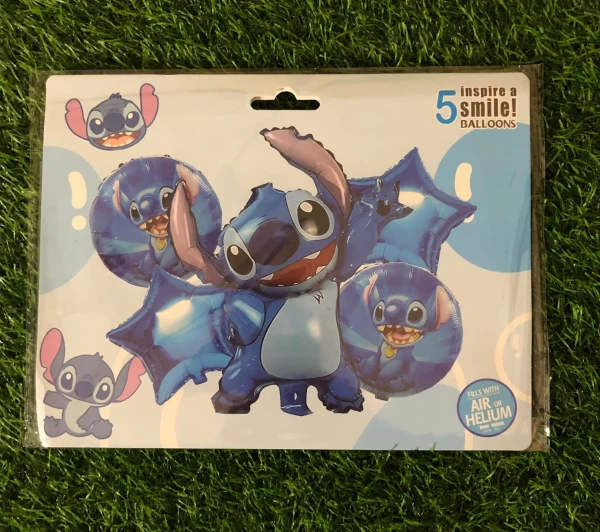 Set de 5 globos stich M-2's foto | Milán Roches |  BizneCubano