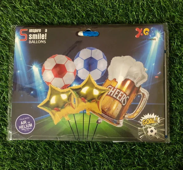 Set de 5 globos CHEERS FUTBOL's foto | Milán Roches |  BizneCubano