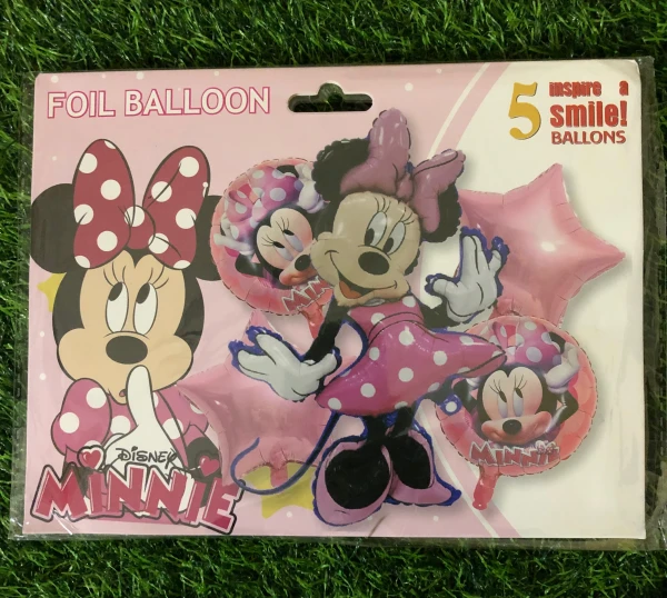 Set de 5 globos MINNIE M-3's foto | Milán Roches |  BizneCubano