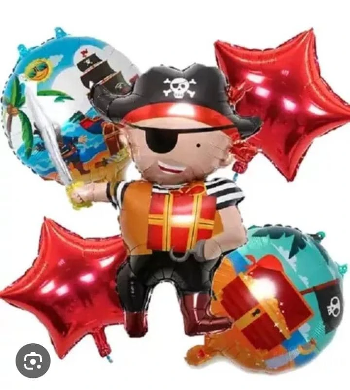 Set de 5 globos piratas's foto | Milán Roches |  BizneCubano
