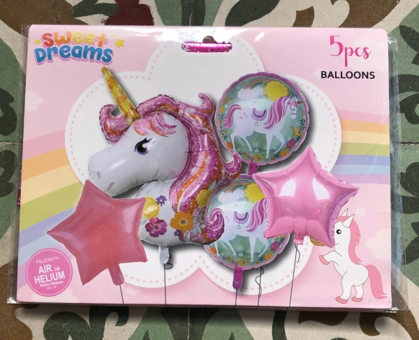 Set de 5 globos Unicornio's foto | Milán Roches |  BizneCubano