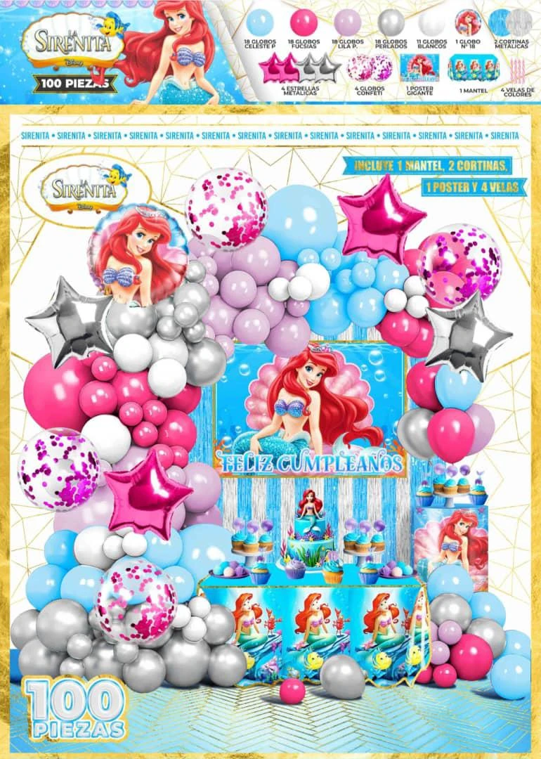 Set decorativos Sirenita ariel's foto | Milán Roches |  BizneCubano