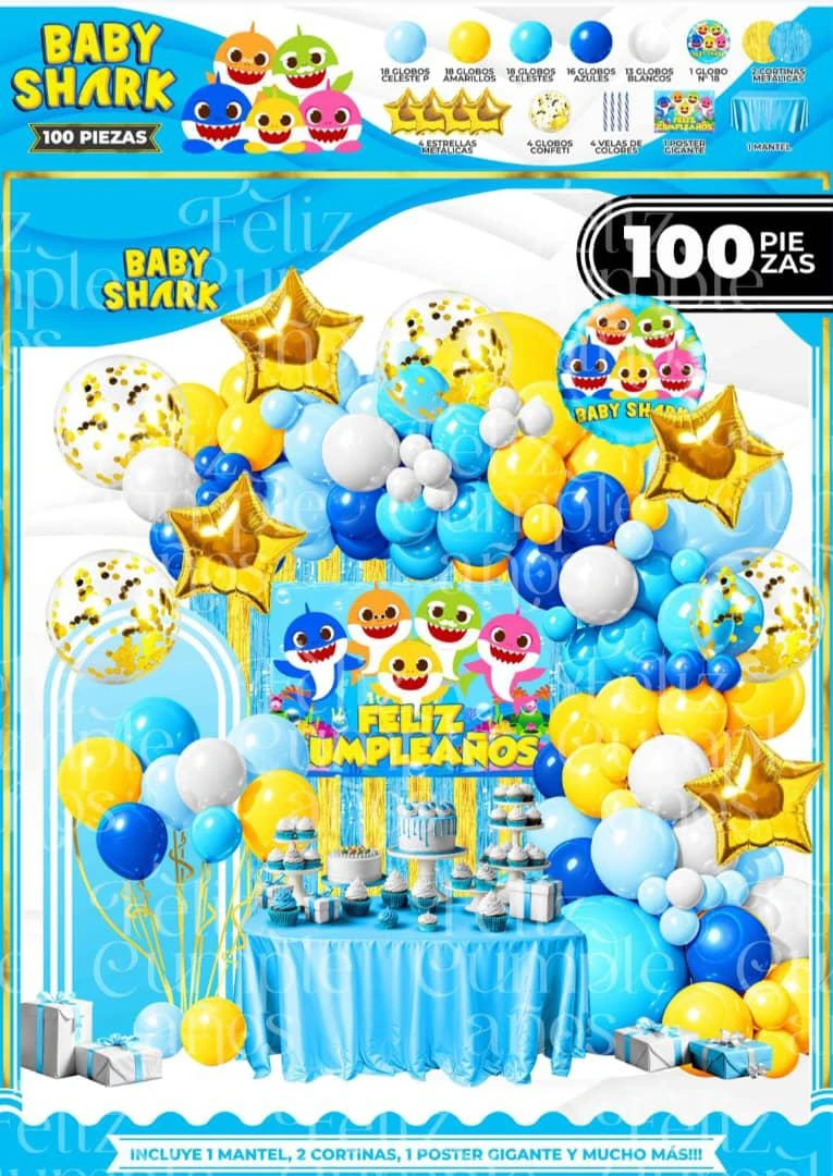Set decorativos Baby Shark's foto | Milán Roches |  BizneCubano