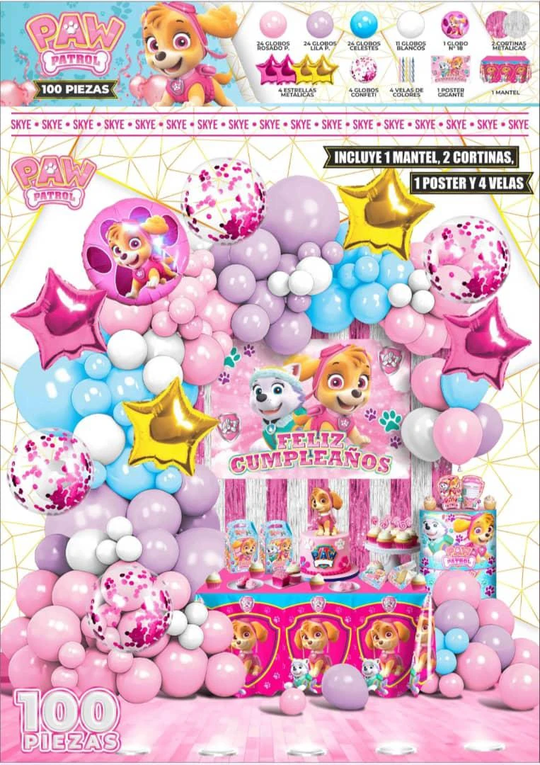 Set decorativos Paw Patrol Skye's foto | Milán Roches |  BizneCubano