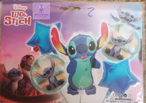 Set  de 5 globos stitch M-2's foto | Milán Roches |  BizneCubano