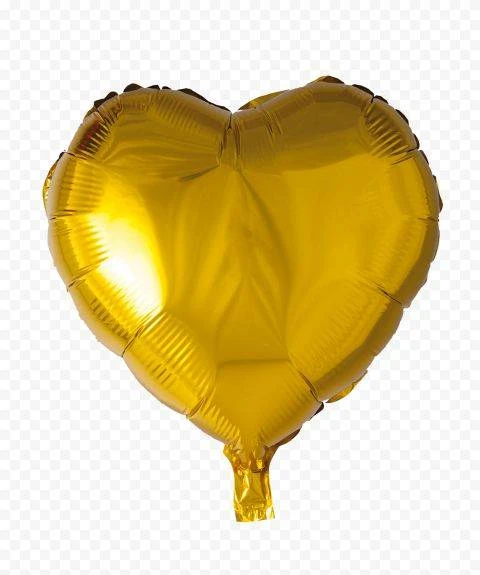 Globo Corazón 18' Dorado's foto | Milán Roches |  BizneCubano