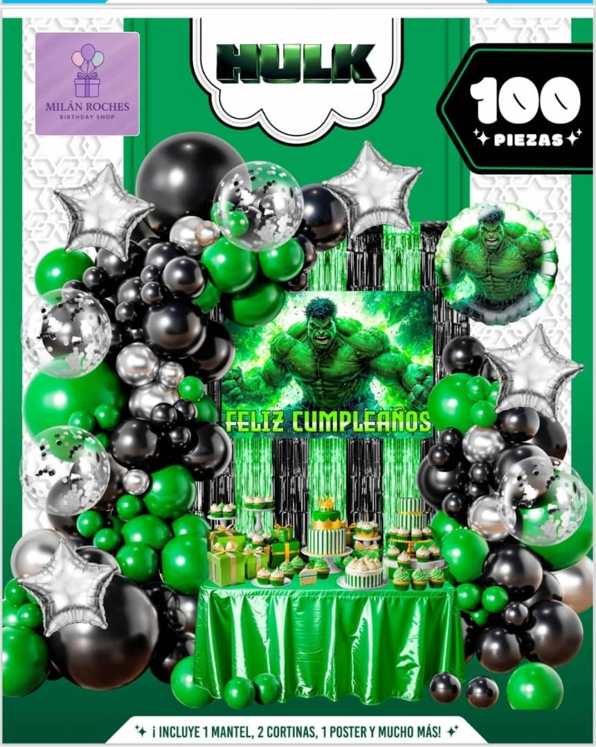 Set decorativo Hulk Verde's foto | Milán Roches |  BizneCubano