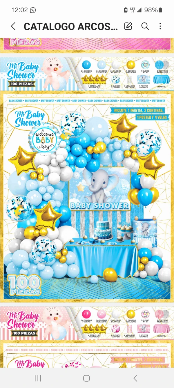 Set decorativos  Baby shower azul's foto | Milán Roches |  BizneCubano