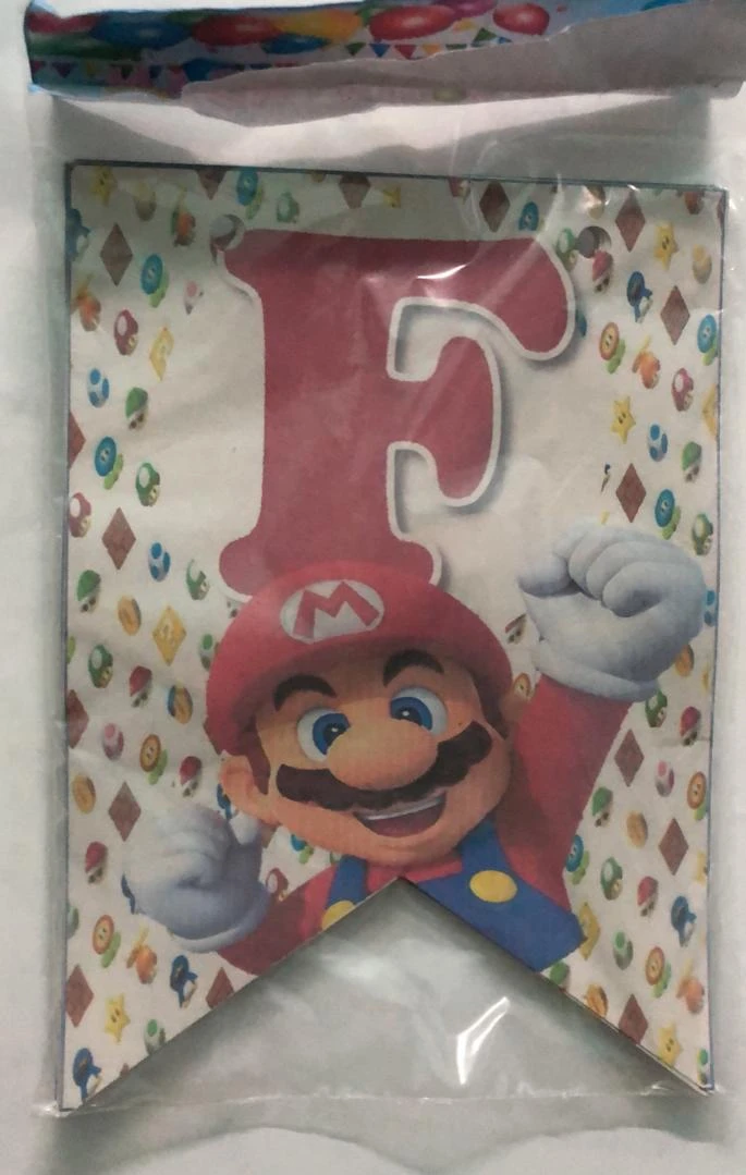 Banderines tematico super Mario's foto | Milán Roches |  BizneCubano