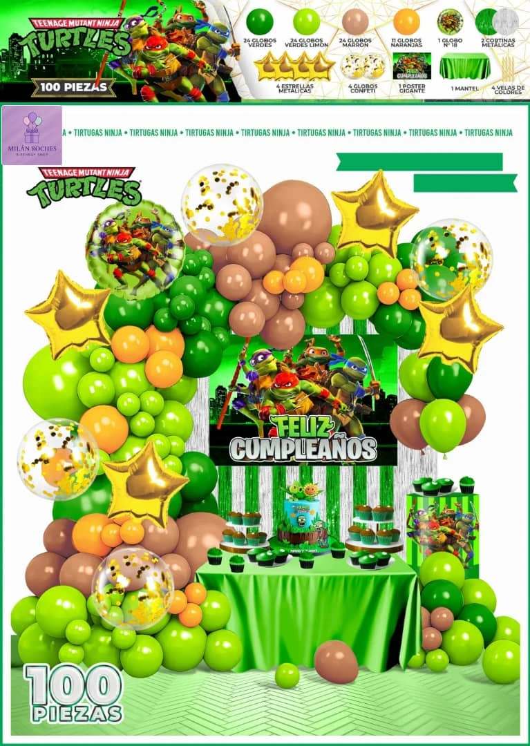 Set decorativo Tortugas ninjas's foto | Milán Roches |  BizneCubano