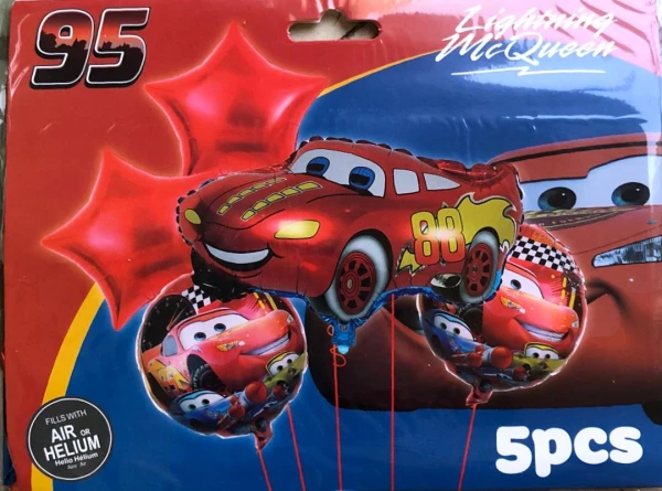 Set de 5 globos rayo macqueen bebe's foto | Milán Roches |  BizneCubano