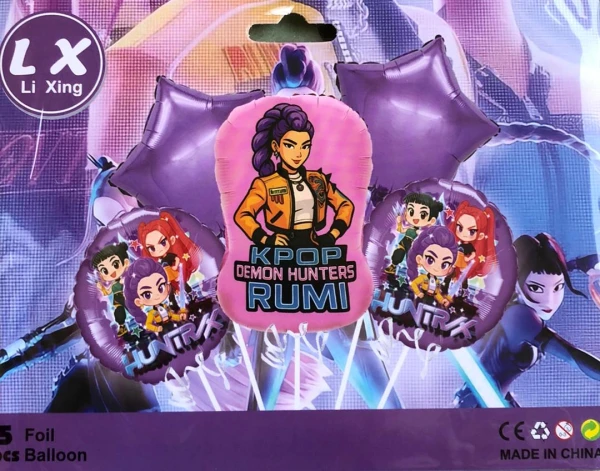Set de 5 globos kpop Rumi M-1's foto | Milán Roches |  BizneCubano