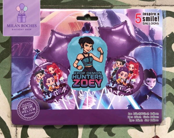 Set de 5 globos kpop Zoey M-1's foto | Milán Roches |  BizneCubano