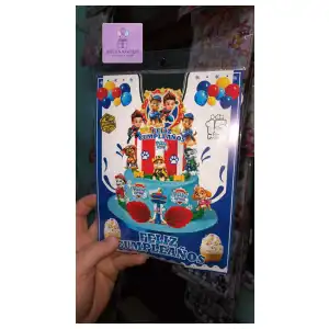 Topper Temático  Paw Patrol 15 piezas miniatura 1