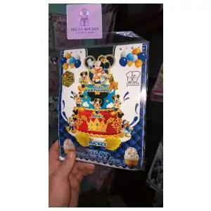 Topper Temático Mickey Mouse azul 17 piezas miniatura 1