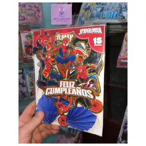 Topper Temático Spiderman 15 piezas miniatura 2
