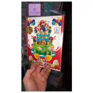 Topper Temático Mario Bros17 piezas miniatura 1