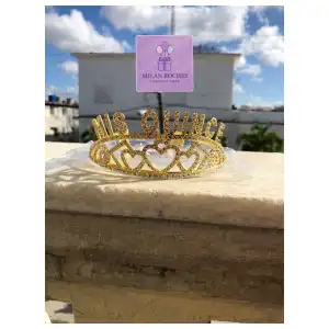 Corona dorada Mis Quinces M-1 miniatura 1