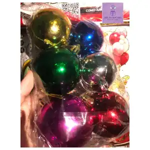 Paqtes de 6 bolas Liso miniatura 1